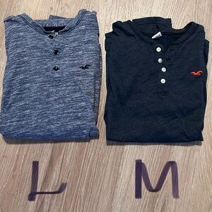 Save on shipping!! Hollister Henley Shirts